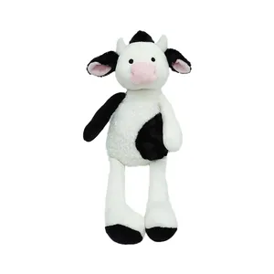 NEW design Soft Fabric white cow plush toys Cartoon stuffed long legs creative animal cow pendant home decorate