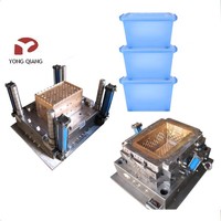 Moule d'injection pour caisse de bouteilles de bière en plastique P20 2025 – Moule durable pour conteneurs – Produit ménager YongQiang