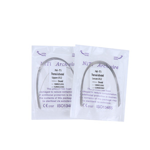 Fil orthodontique Ni-Ti activé thermiquement, arceaux supérieurs et inférieurs, 012 014 016 020, fil ovale rond, lot de 10 - Product Image 2