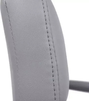 Chaise de bar pivotante moderne de luxe avec accoudoirs et repose-pieds, en cuir PU et tissu, avec base en métal