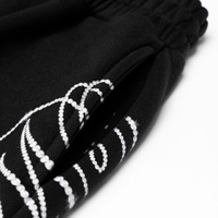 YOUMI ODM/OEM Y2K Streetwear Vintage Décontracté en Coton Lourd Respirant à Coupe Courte avec Imprimé Strass et Fermeture à Cordon