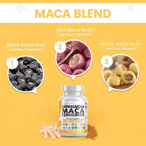 הסיטונאי 17 ב 1 אורגני ashwagandha maca שורש ג 'ינסנג כמוסות תוספת טבעית למבוגרים לנהל מתח ומצב רוח - Product Image 3