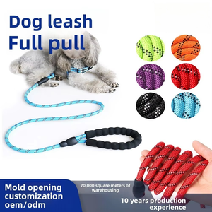 Correa acolchada de nailon para mascotas para perros grandes y medianos, cadena sólida reflectante a prueba de explosiones para perros, Equipo de moda para caminar para perros - Product Image 3