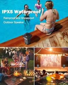 Inwa Outdoor Computer Speakers 2.0 <b>Channel</b> Built-in Microphone Remote Control AirPlay Support 200-500mAh Battery 5-10W Output - Product Image 5