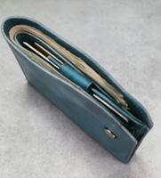 Porte-cartes en cuir de vachette véritable Boshiho pour homme - Multifonction, blocage RFID, fermeture éclair vintage, épaisseur 30 mm, 40 g