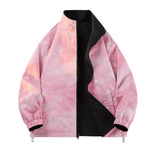 Veste pour hommes, nouvelle collection automne, col montant ample, cardigan de loisirs en plein air, manteau pour jeunes, confortable à porter des deux côtés, respirant - Product Image 4