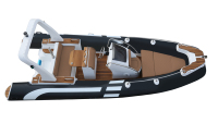 Bateau de pêche en fibre de verre PVC Gery RIB 580C avec accessoires en option