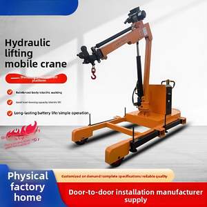 2 Ton penuh listrik derek teleskopik 24V Truck-mount lipat hidrolik mengangkat kerekan kabel logam baru Sling ponsel kecil - Product Image 4