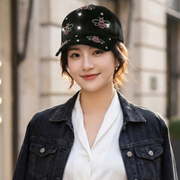 RongGuang Venta al por mayor Moda Impreso Diamantes de imitación Gorra de béisbol Moda brillante Gorra deportiva para Mujeres Hombres Actividades al aire libre