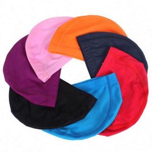 Bonnet de bain universel en nylon hautement élastique, confortable pour les femmes, couleur unie, marque Usa Mairun, modèle Usa 823 - Product Image 1
