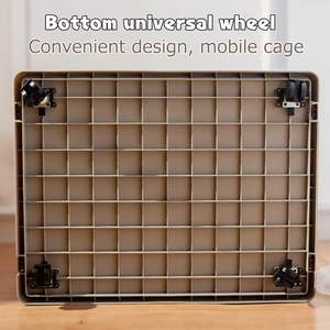 <span class=keywords><strong>Jaula</strong></span> móvil de plástico <span class=keywords><strong>para</strong></span> perros con ruedas y entrada de doble puerta <span class=keywords><strong>para</strong></span> mascotas pequeñas, venta al por mayor - Product Image 3