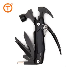 เครื่องมือช่างอเนกประสงค์กลางแจ้งแบบพกพา multitool สแตนเลสค้อนประแจคีมพับกระเป๋าชุด