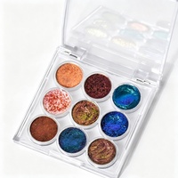 Palette de fards à paupières scintillants et mats multi-usages, maquillage haute pigmentation, couleur macaron, poudre naturelle pour peau foncée, minérale
