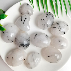 Bán buôn các tính năng mới đá của sự giàu có Máy chạm khắc đánh bóng Rutilated đá cọ thạch anh để có được năng lượng - Product Image 1