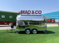 MAICHE Fabricant chinois de remorques alimentaires mobiles en acier inoxydable personnalisées, camion de restauration rapide, bar à 4 roues multifonctionnel SL-6T