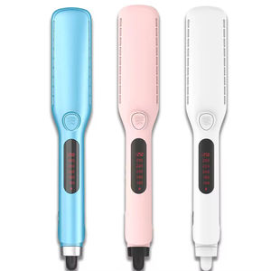 RUCHA Salon professionnel – <span class=keywords><strong>Fer</strong></span> à <span class=keywords><strong>lisser</strong></span> amélioré avec écran LCD, chauffage rapide par PTC, lisseur pour cheveux portable - Product Image 2