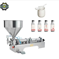 Remplisseuse pneumatique de liquides et de pâtes pour petites usines |   Yaourt, beurre, crème, sauce tomate et produits chimiques