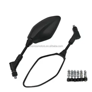E-MARK Certificate Scooter Rearview Side Mirror Cub Back Up Mirror Motorcycle Rear View Convex Mirror For MT07