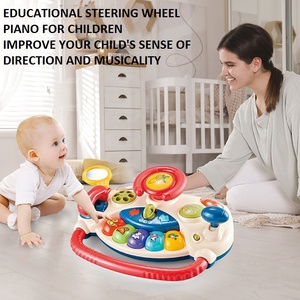 Volante multifuncional educativo KSF para bebé, <span class=keywords><strong>juego</strong></span> <span class=keywords><strong>de</strong></span> coche <span class=keywords><strong>de</strong></span> conducción simulada, iluminación Musical eléctrica, juguetes <span class=keywords><strong>de</strong></span> plástico para niños - Product Image 4