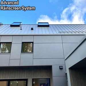 Revestimiento <span class=keywords><strong>de</strong></span> Pared Exterior Reforzado <span class=keywords><strong>de</strong></span> Estilo Industrial Moderno, Paneles <span class=keywords><strong>de</strong></span> Muro Cortina <span class=keywords><strong>de</strong></span> Instalación en Seco para <span class=keywords><strong>Casas</strong></span> y Villas - Product Image 1