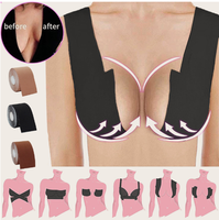 Cinta Adhesiva Impermeable Profesional Xingda para Levantar y Dar Forma a los Senos, para Vestidos sin Espalda, Incluye Cubrepezones