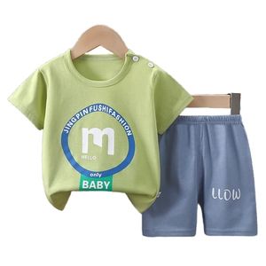 Vêtements pour enfants Vente en gros Pur coton Nouveau bébé Cartoon Home Wear Enfants Pyjama Ensemble Garçons Vêtements Ensembles - Product Image 6