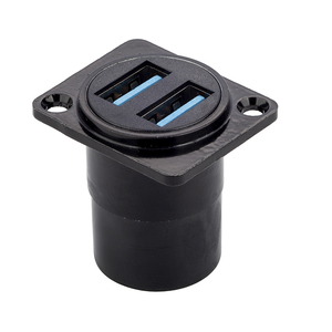 Conector Usb3.0 Jack Puerto doble Impermeable <span class=keywords><strong>Usb</strong></span> <span class=keywords><strong>D</strong></span> Tipo 3,0 Conector de cable de datos para audio - Product Image 4