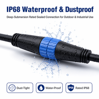 Conector de Cable Jnicon M15 con Bloqueo de Tornillo en Forma de F, Y y T, UL94-V0, Alto Aislamiento, Conexión Eléctrica Confiable, Resistente al Agua IP68