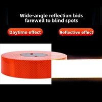 Bandes réfléchissantes de qualité diamant 3M 4084, orange fluorescent, phosphorescentes, haute luminosité, anti-collision, adhésif double face