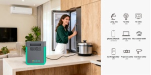 Portable 1000W/2000Wh Lithium Ion <b>Solar</b> <b>Generator</b> Integrated Machine Pure Sine Wave MPPT Controller <b>Solar</b> AC MECO 2KWH MPPT Cont - Product Image 5
