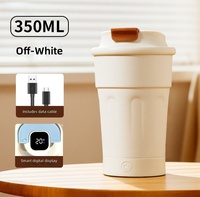 Nouvelle Tasse à Café Mélangeuse Automatique Moderne, Électrique Magnétique en Acier Inoxydable Isolée, Rechargeable avec Affichage de Température