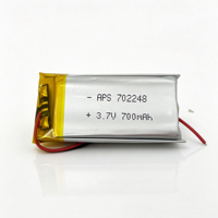 Batterie rechargeable Li-polymère 700mAh 3.7v 702248 Lipo Lithium Li Cell, cellule de batterie Li-ion, cellule de batterie NCM en pochette
