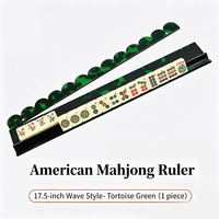 Support magnétique en acrylique pour tuiles de mahjong American Standard, organisateur de tuiles à bords ondulés, accessoire universel pour jeux de table