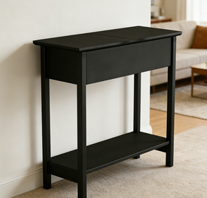 <span class=keywords><strong>Mesa</strong></span> <span class=keywords><strong>Consola</strong></span> <span class=keywords><strong>Plegable</strong></span> Delgada - MDF, Compatible con Enchufes Estadounidenses, Ecológica y Duradera, Mueble para Sala de Estar - Product Image 5