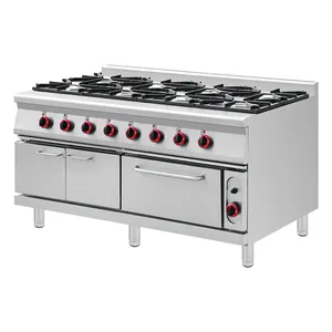 Commercial Gas Cooker Range Stainless Steel Kitchen Gas Stove Range Cooker