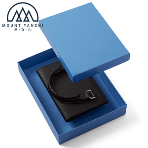 Portefeuille de voyage de luxe en cuir véritable avec logo personnalisé, protection RFID, deux poignées et emplacements pour cartes de crédit, modèle Mount Yanzhi - Product Image 6