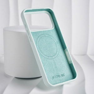Funda de silicona para <span class=keywords><strong>iPhone</strong></span> 17 Pro Max Funda trasera magnética para IPhone17 16 15 14 Directo de fábrica LM098 - Product Image 2