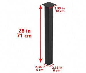 Iron Metal Square Tube Heavy Duty Powder Coated Dining Hotel <b>Table</b> <b>Legs</b> for Bench and Desk - Product Image 2