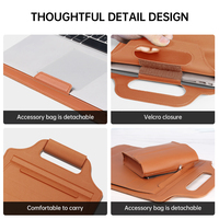 Housse de protection fine en cuir PU pour ordinateur portable 2025 – Sacoche d'affaires étanche pour ordinateur portable