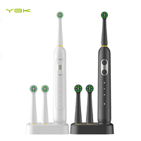 Cepillo de Dientes Eléctrico Recargable a Prueba de Agua IPX7 para Adultos, Rotación Oscilante, Carga Inductiva LED, Suave, para Uso Doméstico