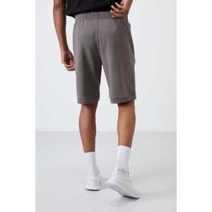 Pantalones Cortos Casuales para Hombre Albie, Color Gris Oscuro, Corte Estándar - 81241 - Ropa Deportiva Cómoda de Mezcla de Algodón y Poliéster - Product Image 5