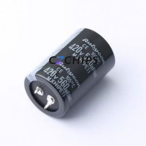 420MXH560MEFCSN30X45 Snap-in Aluminum Electrolytic Capacitor Through hole Component (THT),D30xL45mm 30mm 45mm - Product Image 1