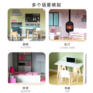 Nuevo Juego <span class=keywords><strong>de</strong></span> Muebles <span class=keywords><strong>de</strong></span> Madera <span class=keywords><strong>para</strong></span> Casa <span class=keywords><strong>de</strong></span> Muñecas, Accesorios Grandes <span class=keywords><strong>para</strong></span> Juego <span class=keywords><strong>de</strong></span> Imitación, <span class=keywords><strong>para</strong></span> Muñecas <span class=keywords><strong>de</strong></span> 12 Pulgadas, Regalo <span class=keywords><strong>para</strong></span> <span class=keywords><strong>Niños</strong></span> <span class=keywords><strong>de</strong></span> 3 Años en Adelante - Product Image 4
