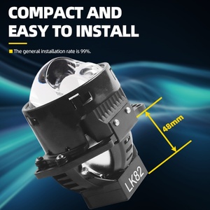 ไฟหน้า LED LK82 75w กำลังสูง ขนาด 3 นิ้ว เลนส์คู่ พร้อมเอฟเฟกต์เลเซอร์แบบคู่ สำหรับรถจักรยานยนต์และระบบตัวถังยานยนต์ - Product Image 4