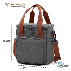Insulated Cooler Bag 15L Oxford Cloth Rectangle Multifunction Picnic <b>Lunch</b> Box with Reusable Ice Packs and Crossbody Strap - Product Image 2