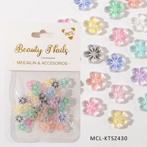 Venta entera Kawaii Nail Art Resin Charms 3D Design Nail Acrylic Flowers para uñas - Product Image 2
