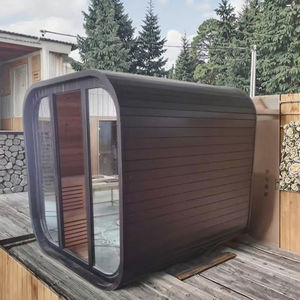 <span class=keywords><strong>Sauna</strong></span> extérieur en pruche Design moderne 2-6 personnes vapeur humide intérieur/extérieur <span class=keywords><strong>Sauna</strong></span> Lodge - Product Image 4