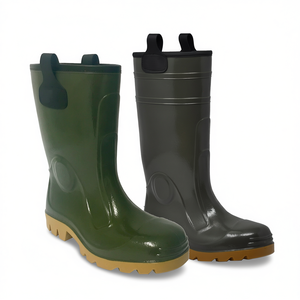 Botas de Seguridad TTAKE Verdes de PVC con Suela de Goma para Protección Laboral - Product Image 2
