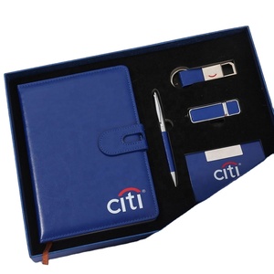 Executive Gift <b>Set</b>: Branded <b>Notebook</b>, Pen, Card Holder, Keychain & USB Drive - Perfect Corporate Gifts - Product Image 3