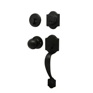 단일 핸들 무거운 그립 핸들 잠금 장치 메인 현관 도어 그립 핸들 잠금 블랙 럭셔리 도어 핸들 잠금 장치 - Product Image 3